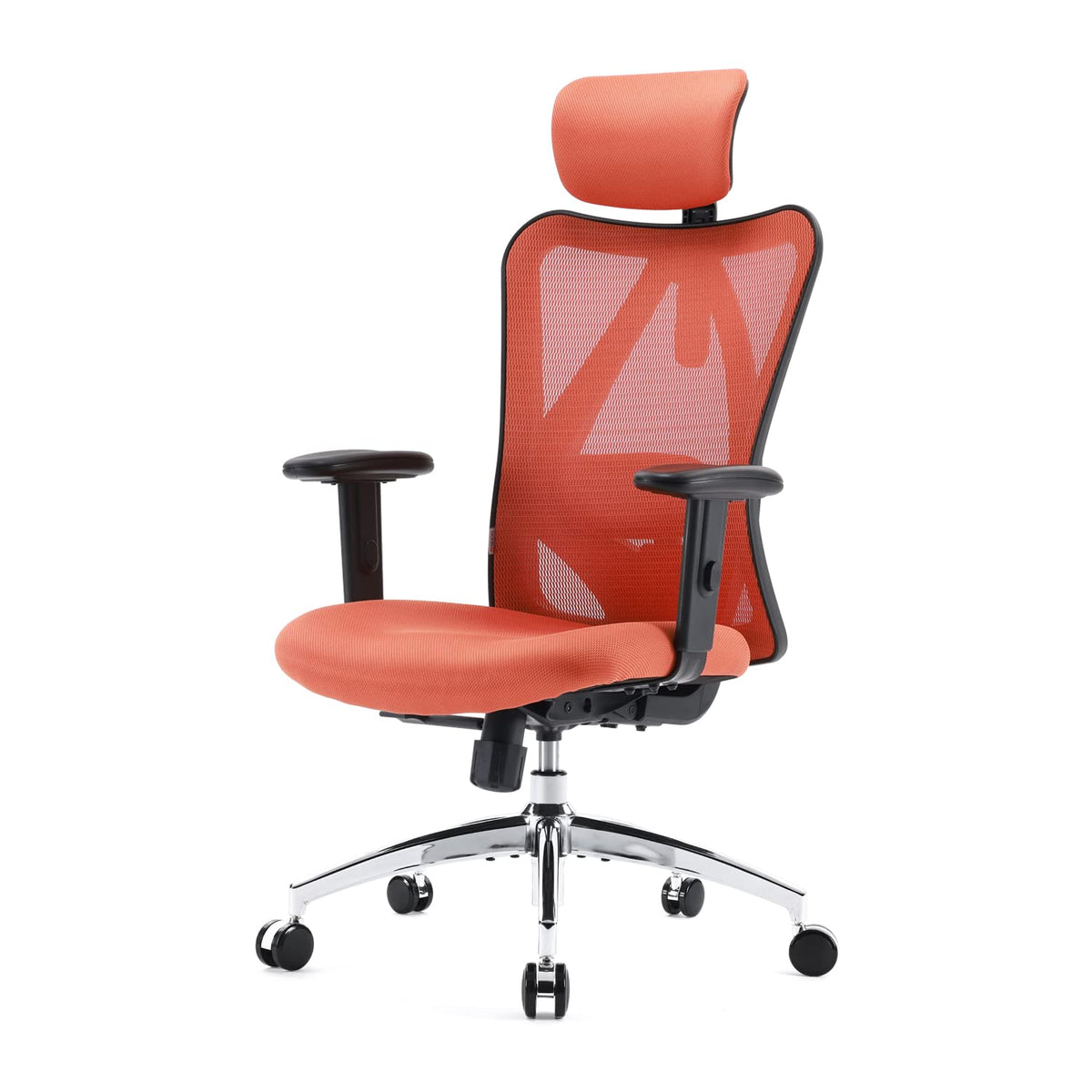SIHOO Ergonomischer Bürostuhl – Verstellbare Lendenstütze, Kopfstütze, Wippfunktion, Belastbar bis 150 kg