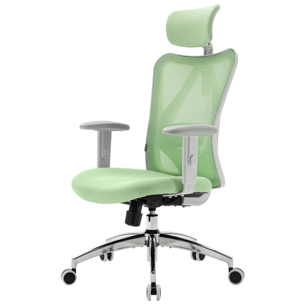 SIHOO Ergonomischer Bürostuhl – Verstellbare Lendenstütze, Kopfstütze, Wippfunktion, Belastbar bis 150 kg