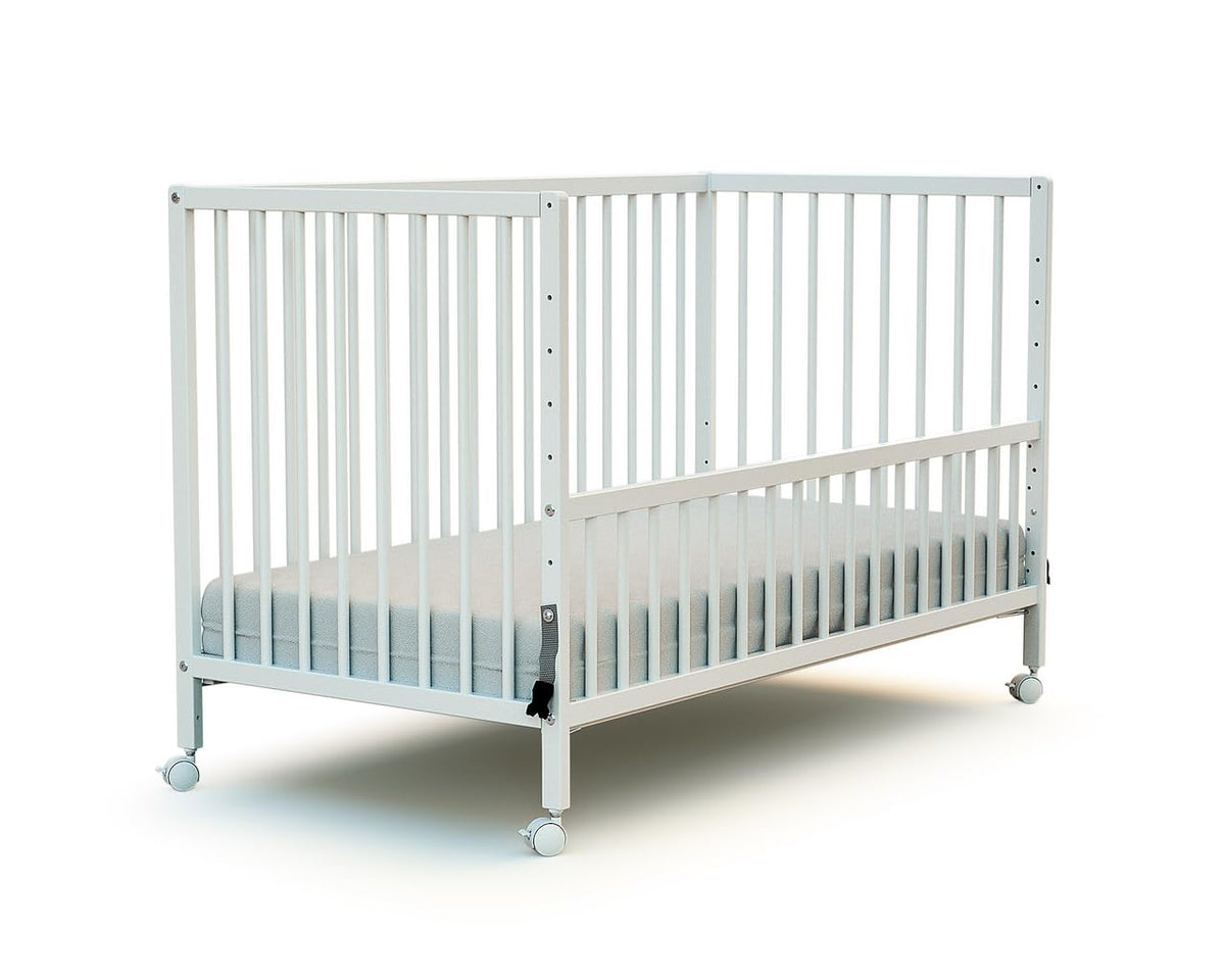 Webaby - Babybett Beistellbett Holz 60x120 cm Buche Natur LIO | Kinderbett Co-Sleeping Babybett | Von Geburt an | Höhenverstellbar | Lattenrost