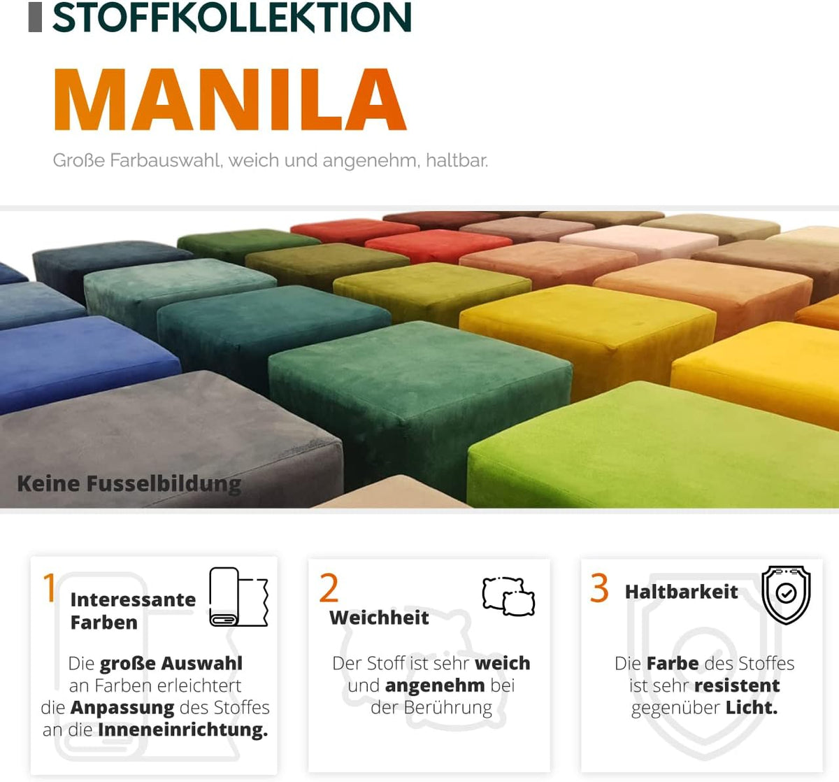Mirjan24 Torezio Ecksofa mit Schlaffunktion und Bettkasten – 4-Sitzer L-Form
