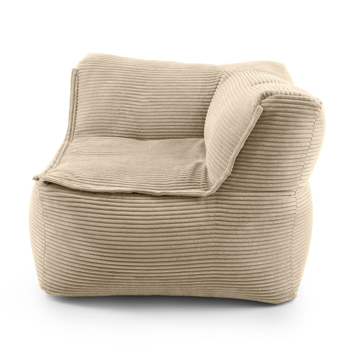 Lumaland Modulares Cord Sitzsack Sofa Set – Bean Bag Module mit EPS-Füllung, Weich, Indoor, Modern