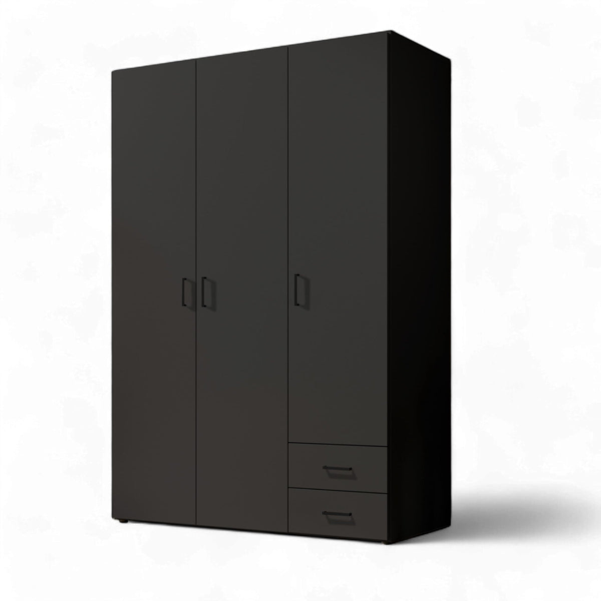 Stella Trading Kleiderschrank mit Drehtüren – Holzschrank für Schlafzimmer, zeitloses Design
