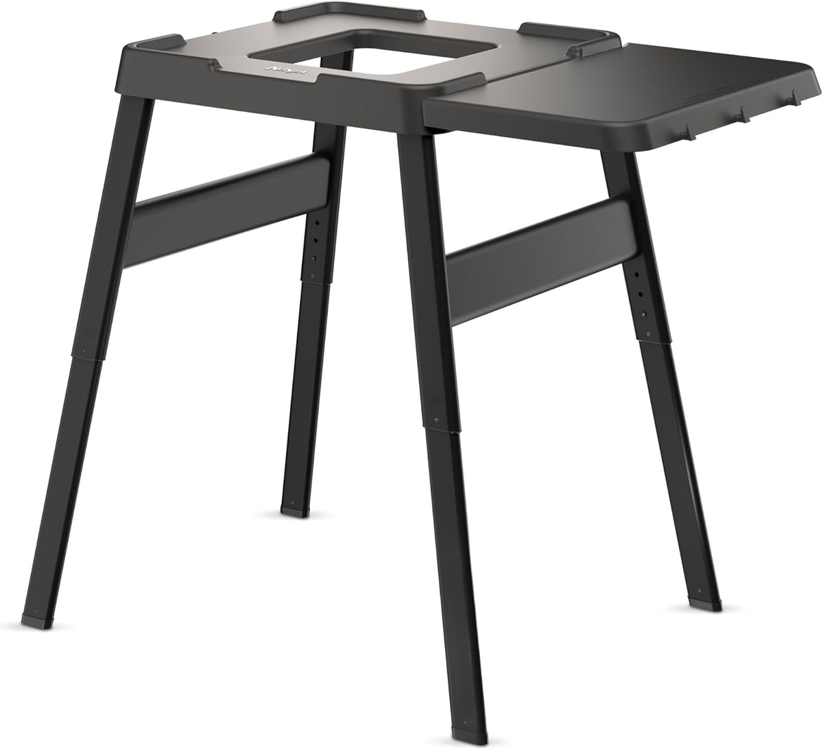 Ninja Woodfire Grillständer mit Beistelltisch – Verstellbarer Outdoor-Tisch für Elektrogrill & Pizzaofen, Schwarz