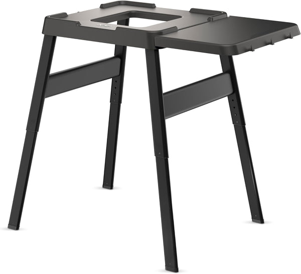 Ninja Woodfire Grill Stand with Side Table – Adjustable Outdoor Table for Electric Grill & Pizza Oven, Black