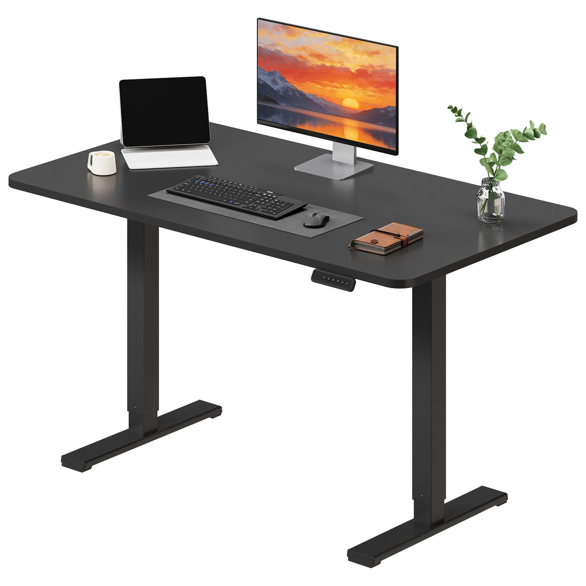 SANODESK höhenverstellbarer Schreibtisch – XXL Stehschreibtisch elektrisch, ergonomisch, stabil