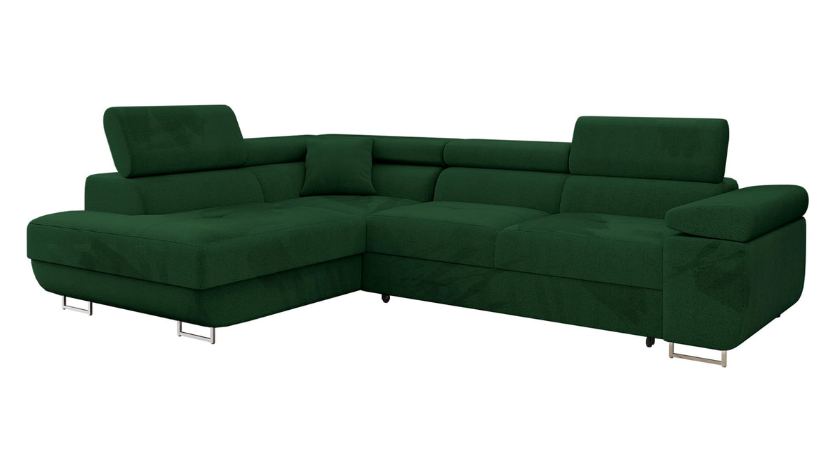 Mirjan24 Torezio Ecksofa mit Schlaffunktion und Bettkasten – 4-Sitzer L-Form