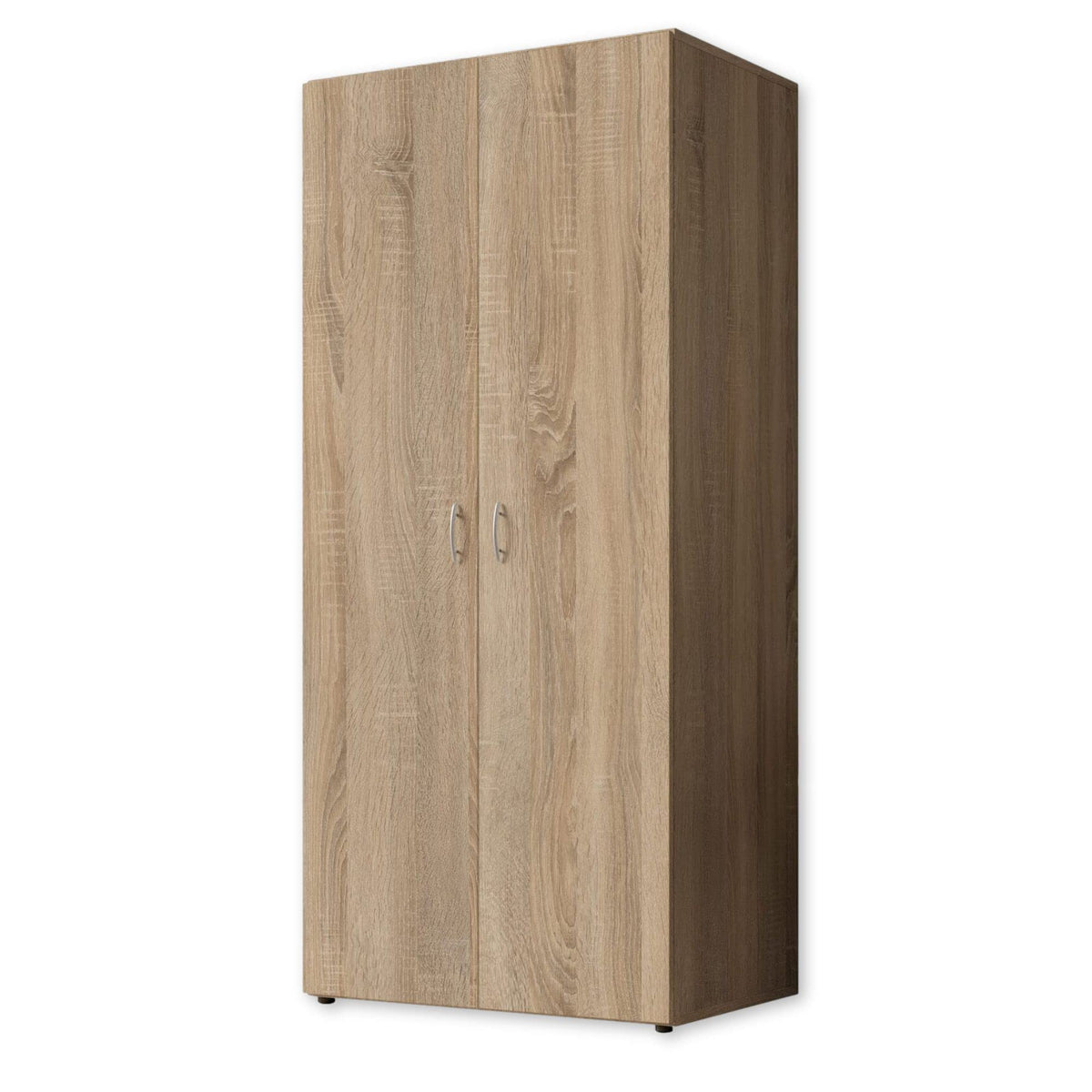 Stella Trading Kleiderschrank mit Drehtüren – Holzschrank für Schlafzimmer, zeitloses Design