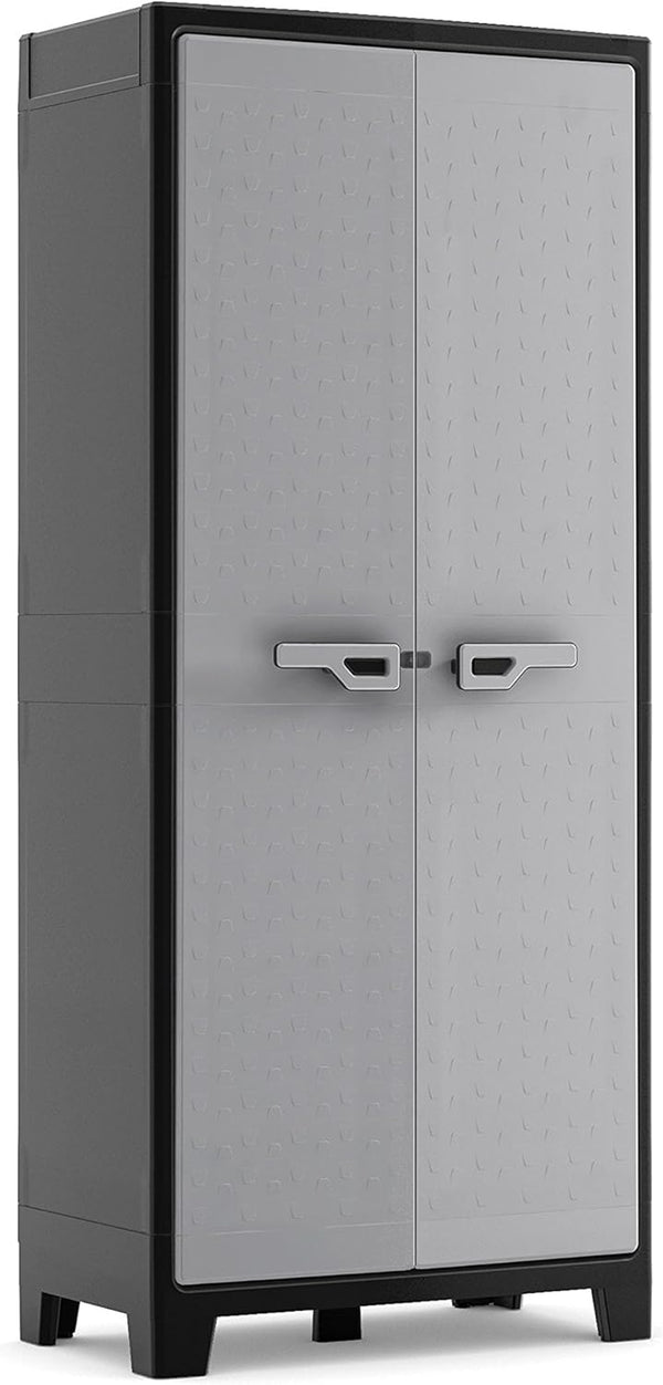 Keter Titan Plastic Tall Cabinet – Weatherproof, UV-resistant, With Adjustable Shelves