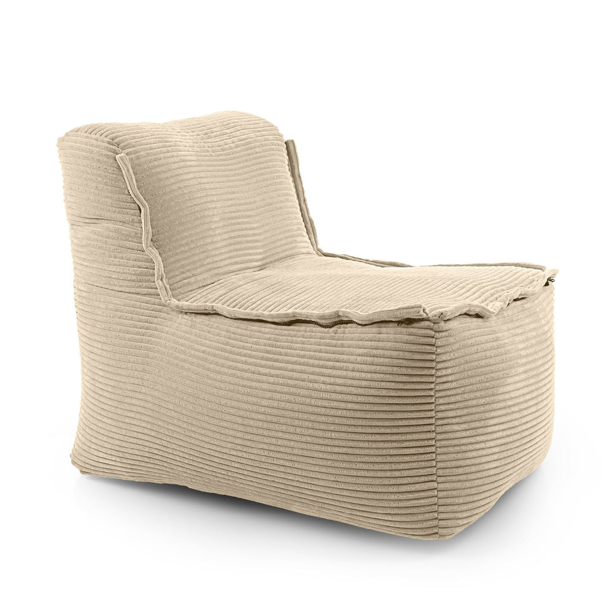 Lumaland Modulares Cord Sitzsack Sofa Set – Bean Bag Module mit EPS-Füllung, Weich, Indoor, Modern