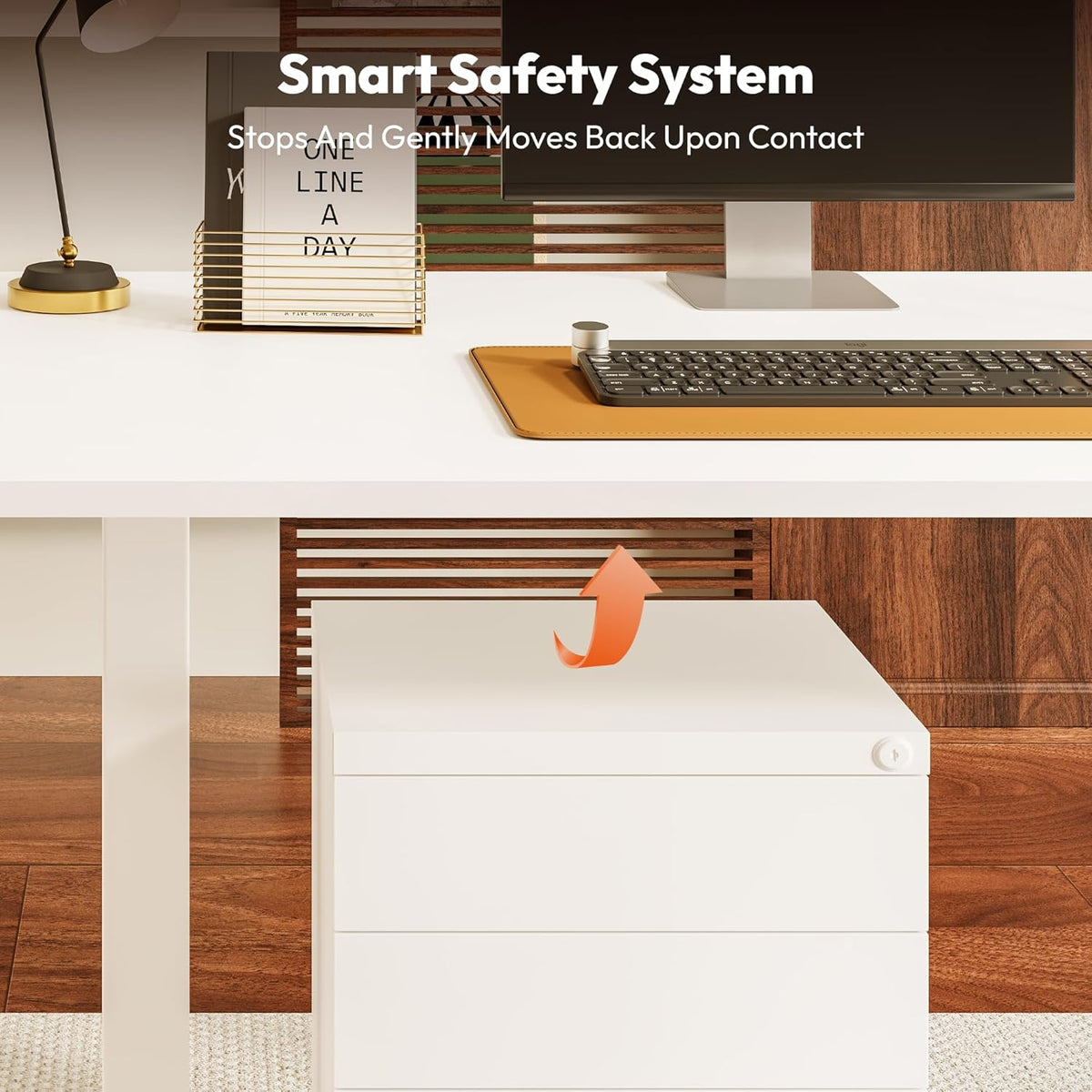 SANODESK höhenverstellbarer Schreibtisch – XXL Stehschreibtisch elektrisch, ergonomisch, stabil