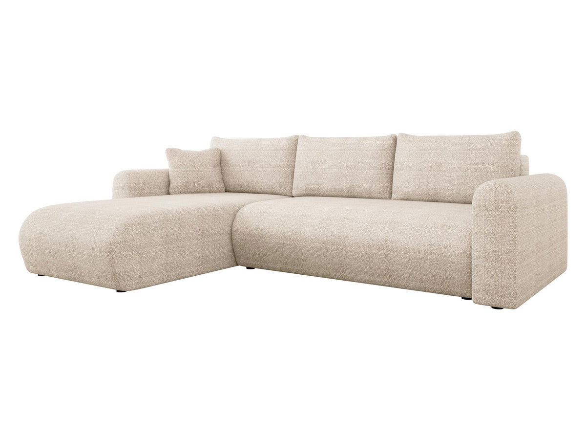 Mirjan24 Ecksofa Eliwo L-Form, Schlafsofa mit Bettkasten, Wohnlandschaft mit Schlaffunktion, modernes Polstersofa, universelle Ottomane