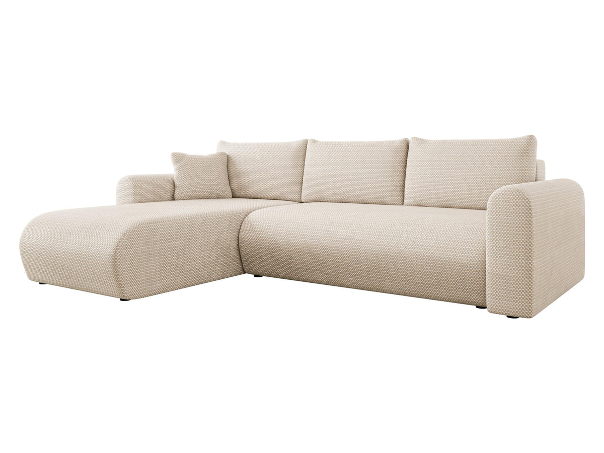 Mirjan24 Ecksofa Eliwo L-Form, Schlafsofa mit Bettkasten, Wohnlandschaft mit Schlaffunktion, modernes Polstersofa, universelle Ottomane