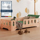 smartwood Bodenbett 70x140 Montessori Kinderbett aus Holz mit FSC-Zertifikat TILA 2L mit Rausfallschutz & Lattenrost bis 230kg belastbar - Einfache Montage