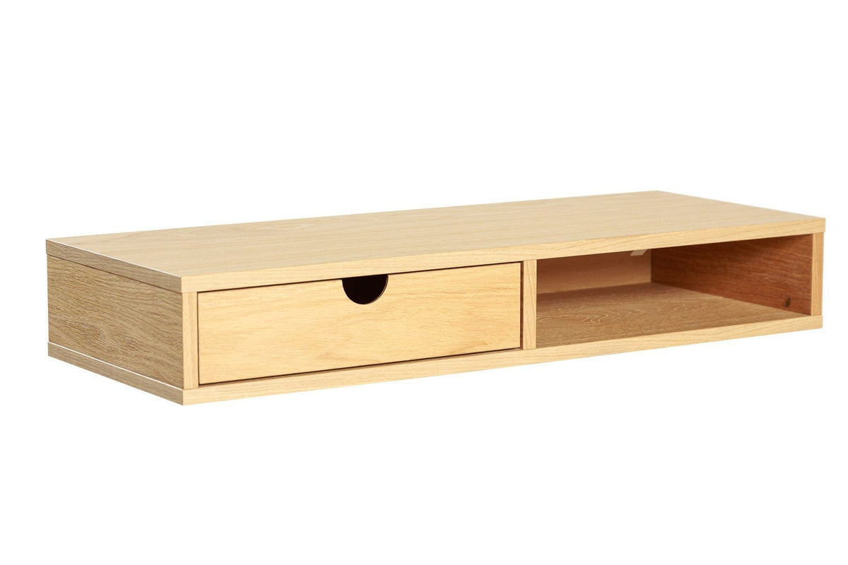Woodman Farsta Wandschrank Eiche Furnier – FSC, schwebend, modern, platzsparend